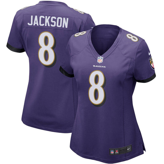 Women's Nike Lamar Jackson Purple Baltimore Ravens Game Jersey