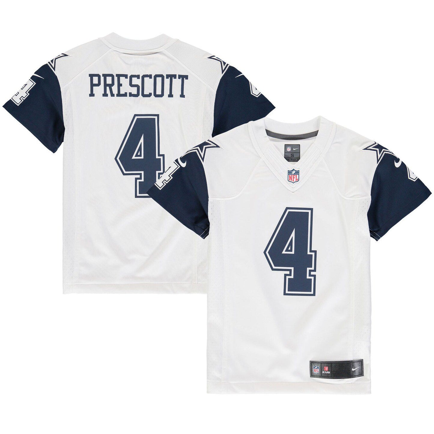 Youth Nike Dak Prescott White Dallas Cowboys Color Rush Game Jersey