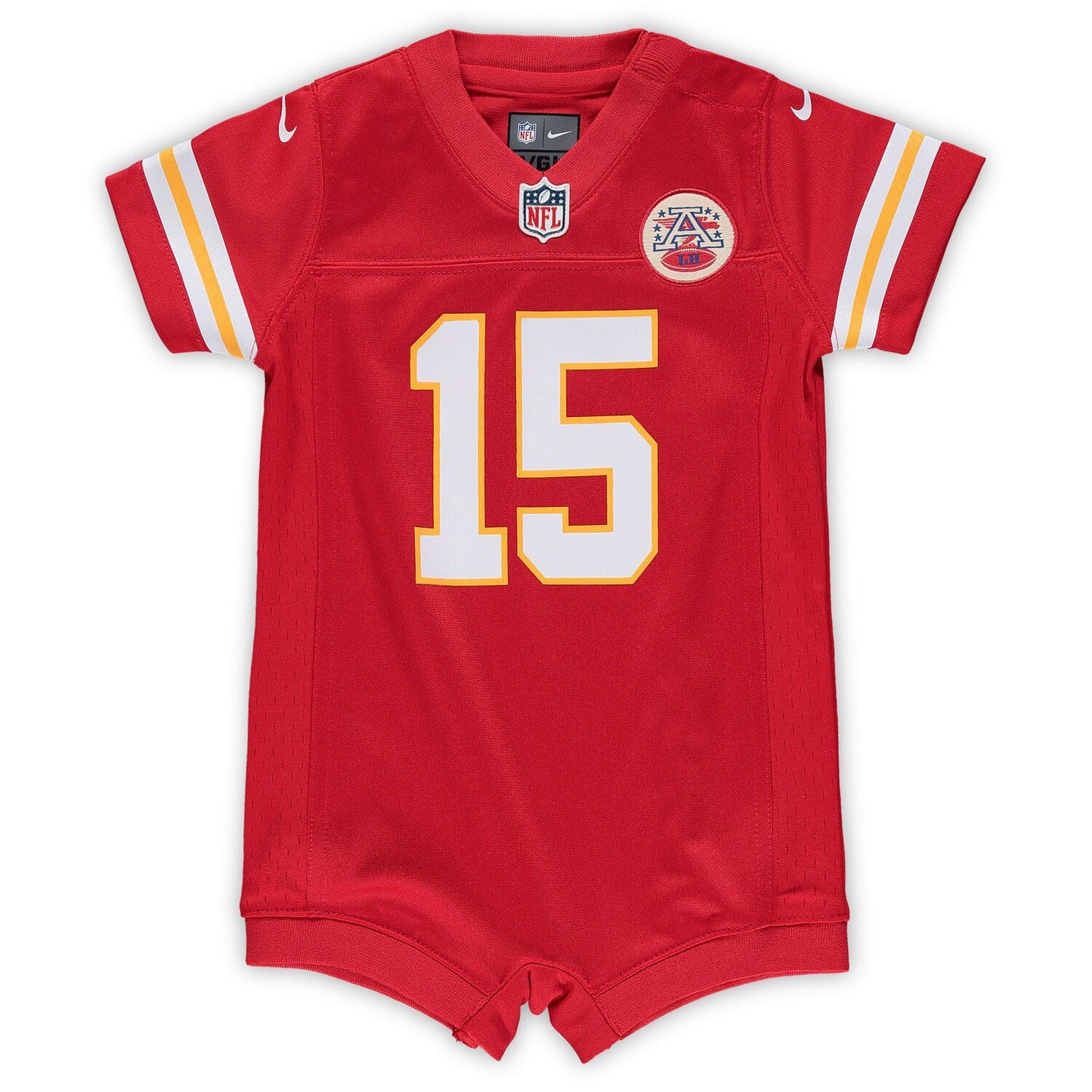 Infant Nike Patrick Mahomes Red Kansas City Chiefs Romper Jersey