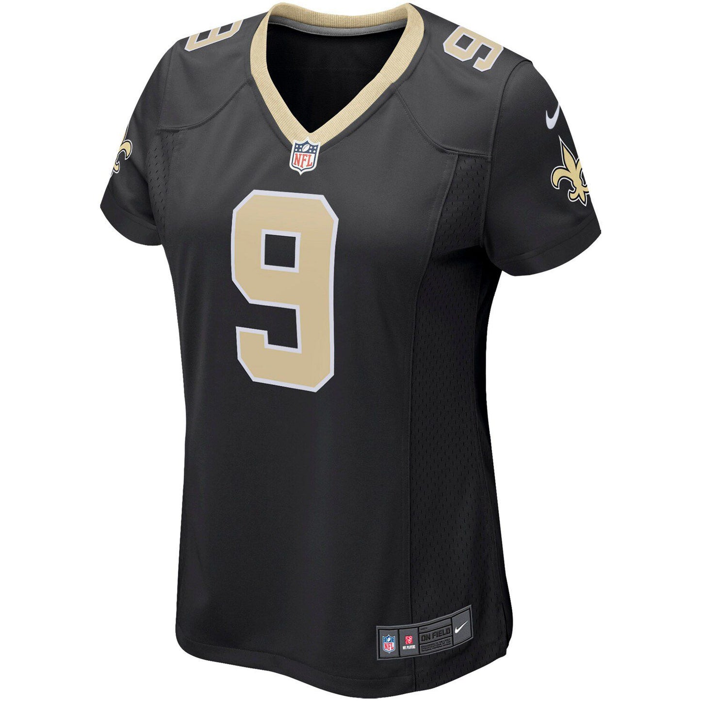 Women's Nike Drew Brees Black New Orleans Saints Game Player Jersey