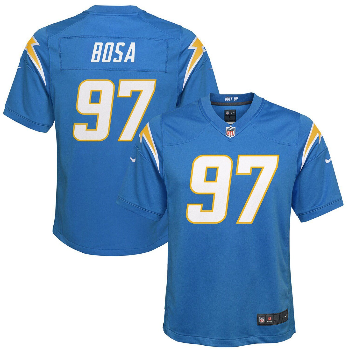 Youth Nike Joey Bosa Powder Blue Los Angeles Chargers Game Jersey