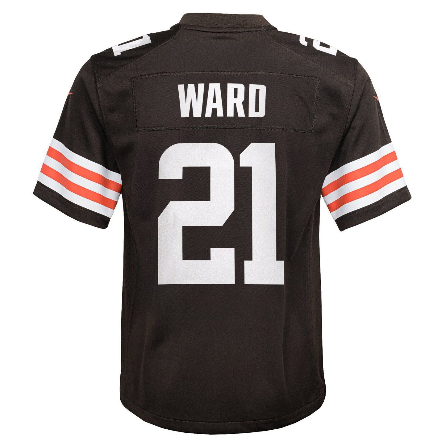 Youth Nike Denzel Ward Brown Cleveland Browns Game Jersey