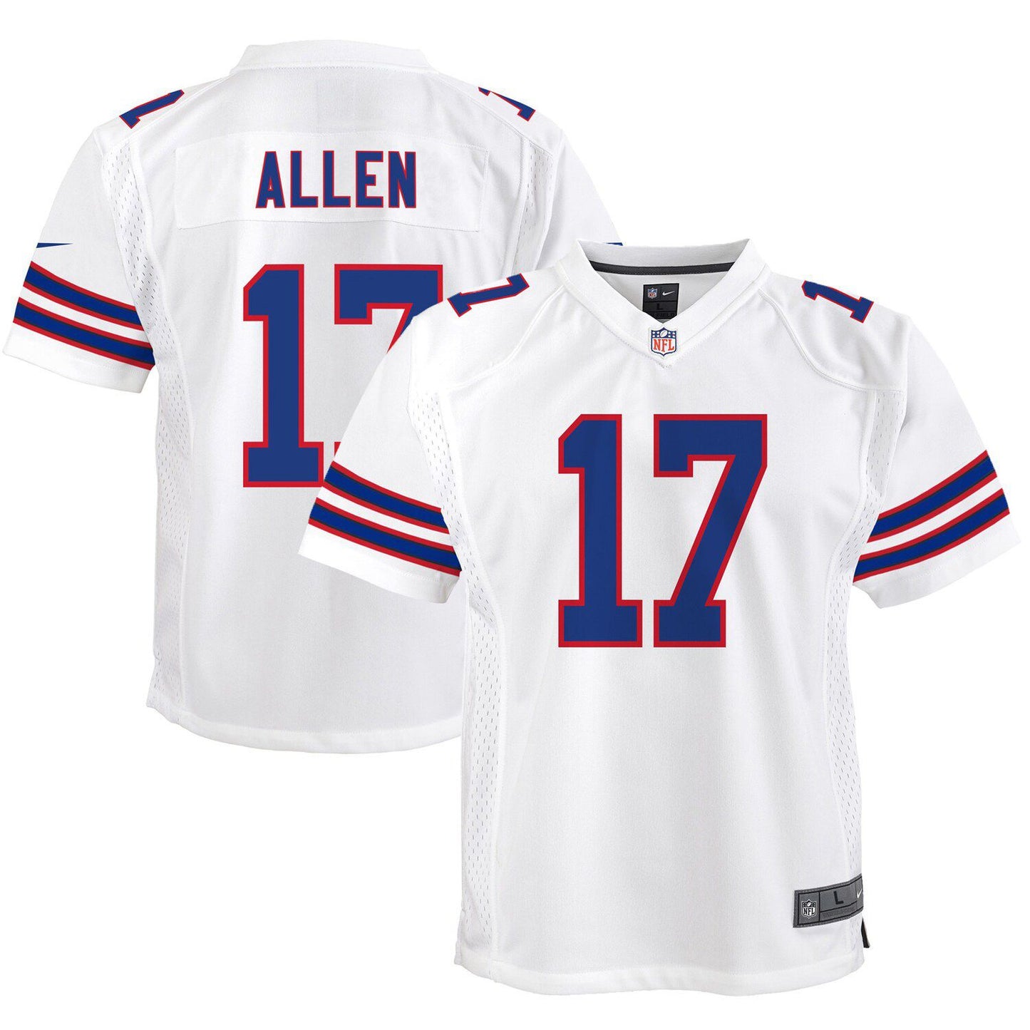 Youth Nike Josh Allen White Buffalo Bills Game Jersey