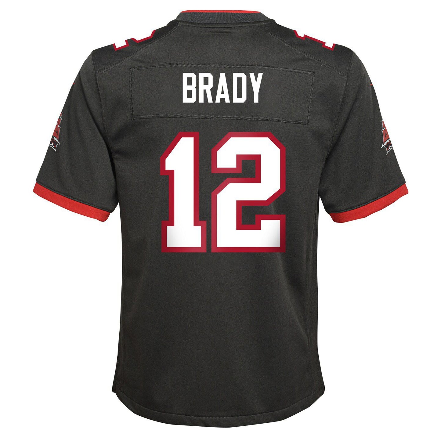 Youth Nike Tom Brady Pewter Tampa Bay Buccaneers Alternate Game Jersey