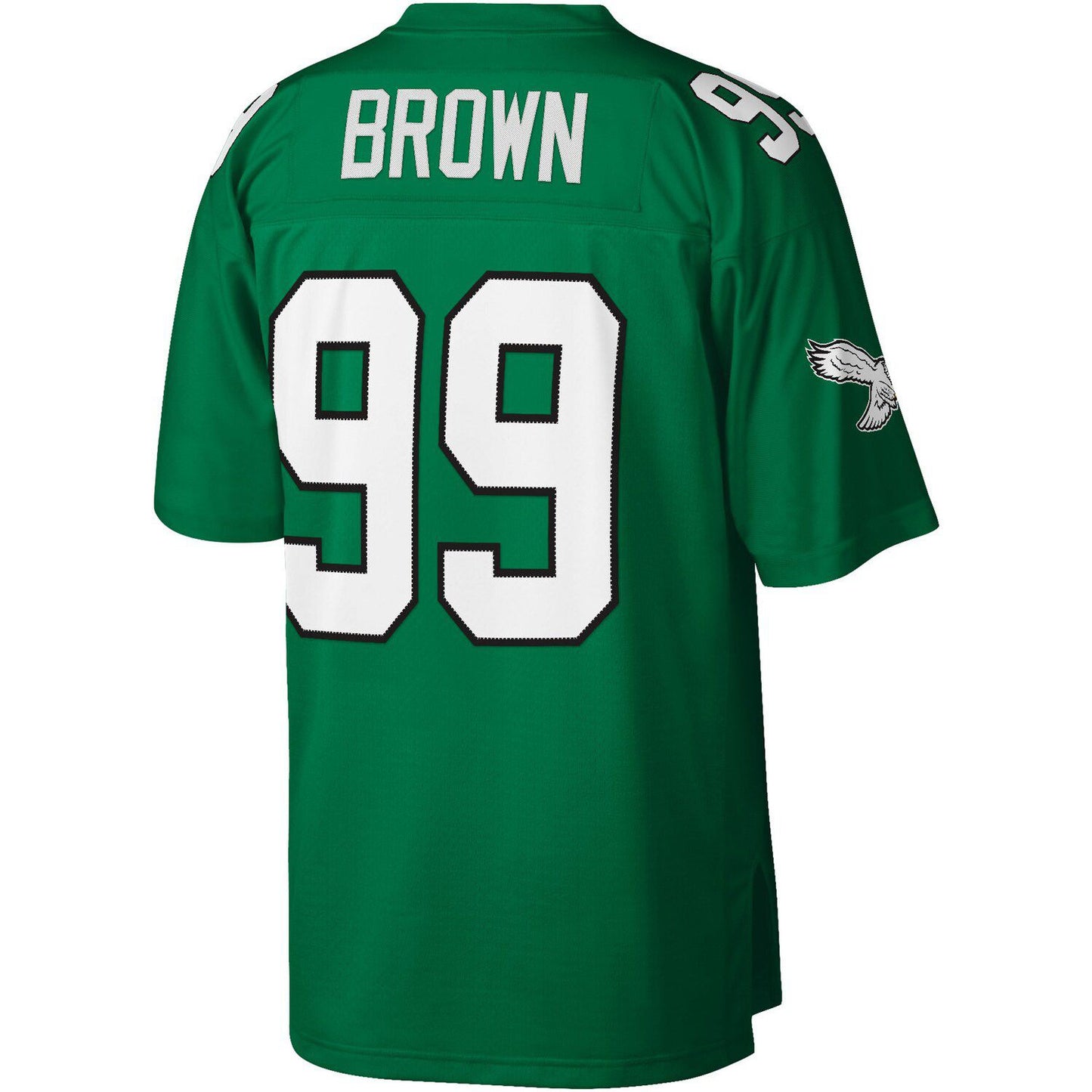 Men's Mitchell & Ness Jerome Brown Kelly Green Philadelphia Eagles Legacy Replica Jersey