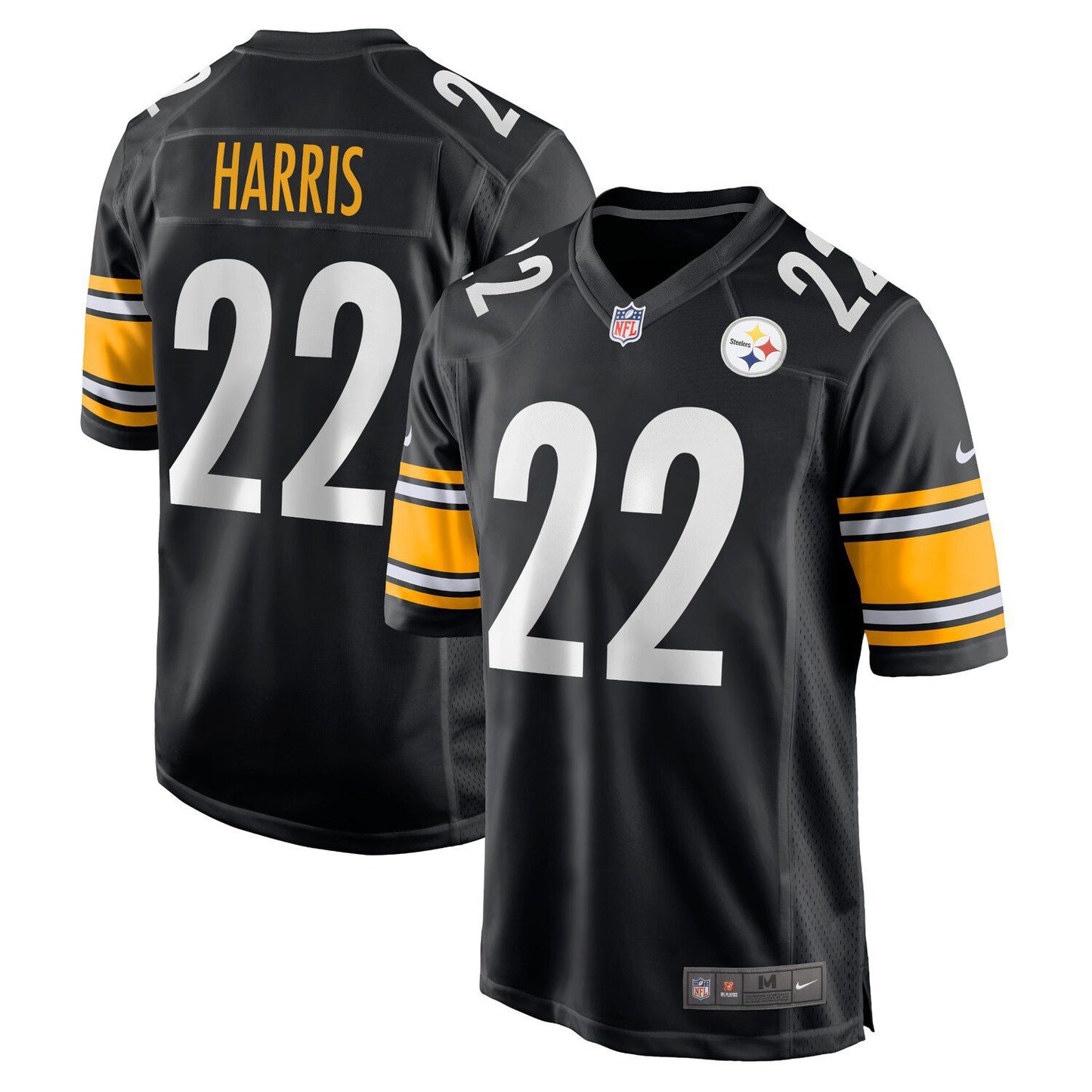 Youth Nike Najee Harris Black Pittsburgh Steelers Game Jersey