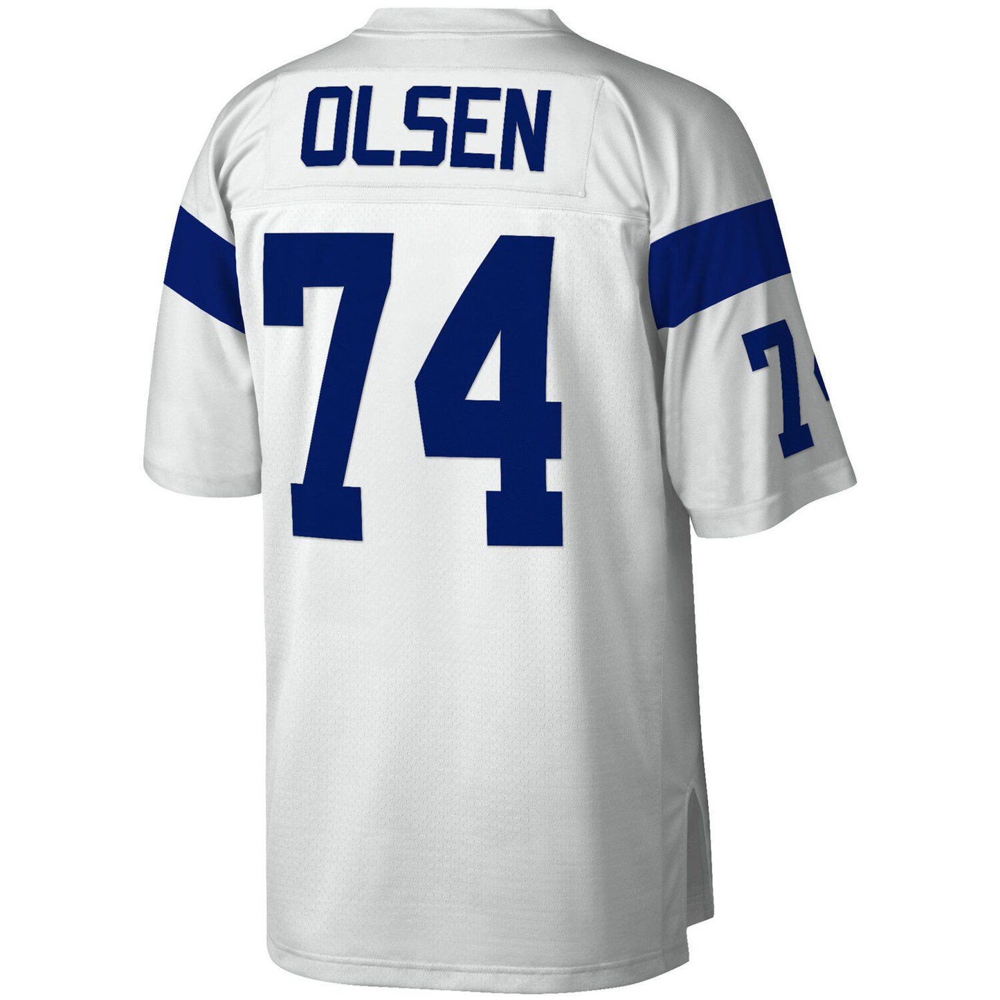 Men's Mitchell & Ness Merlin Olsen White Los Angeles Rams 1969 Legacy Replica Jersey