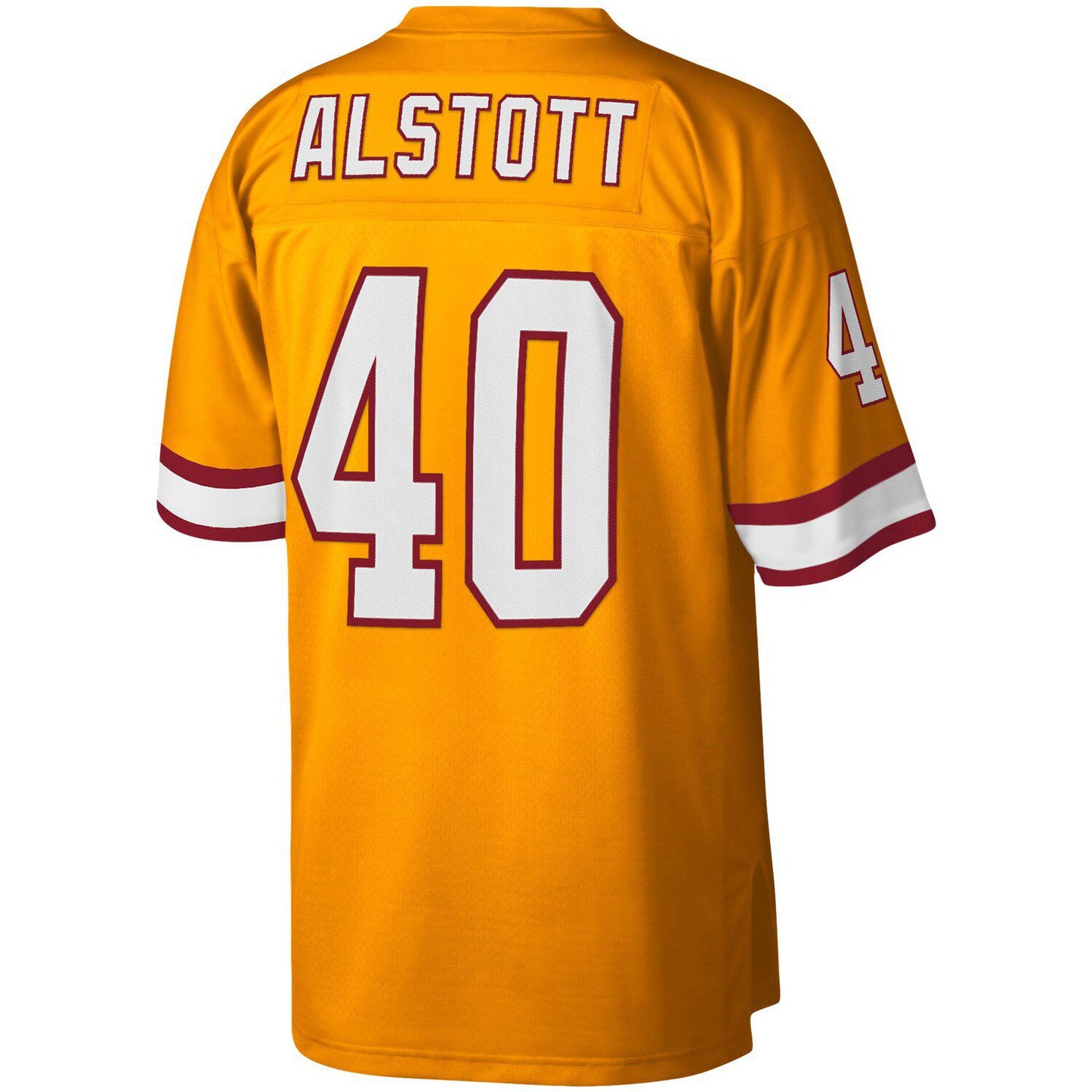 Men's Mitchell & Ness Mike Alstott Orange Tampa Bay Buccaneers Legacy Replica Jersey