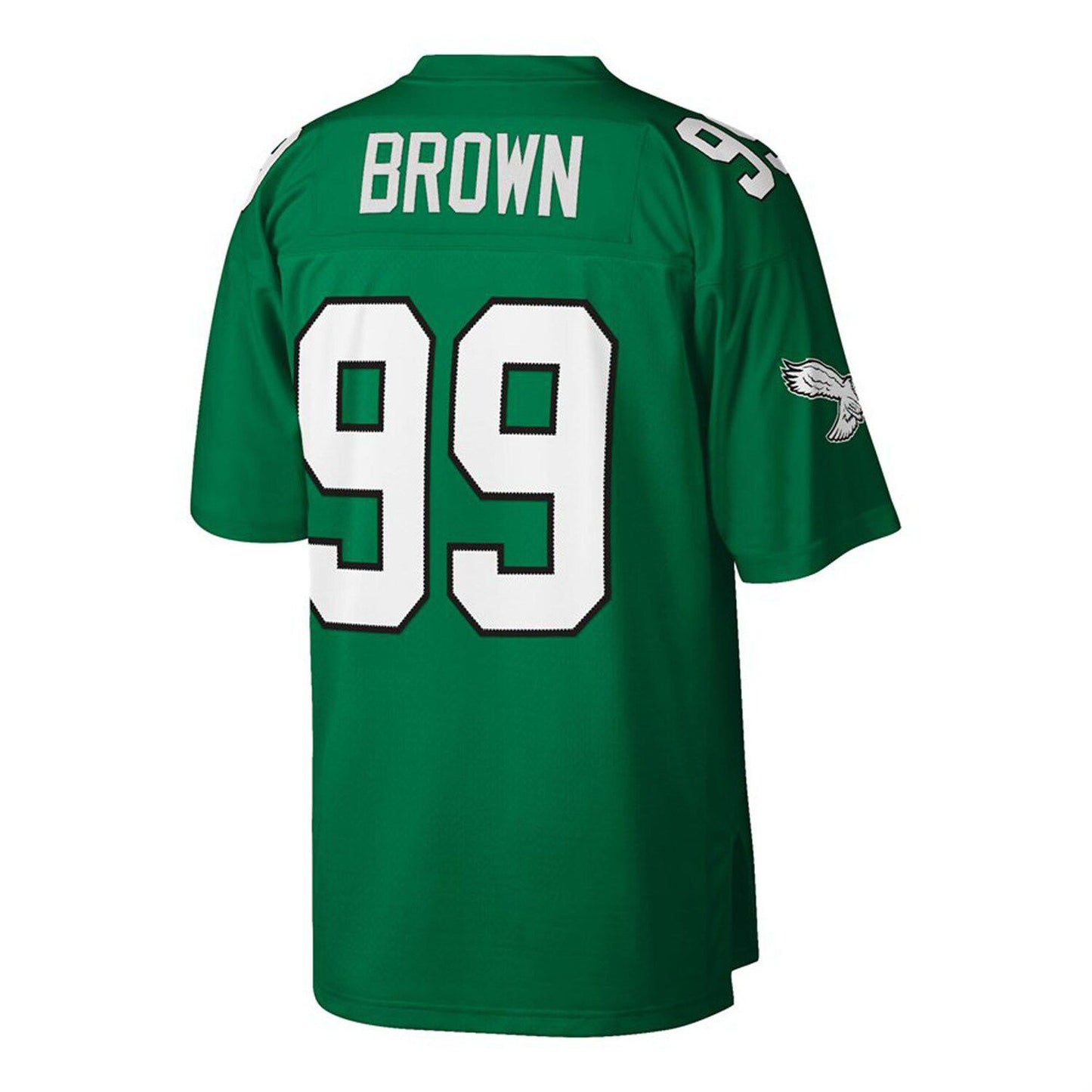 Men's Mitchell & Ness Jerome Brown Kelly Green Philadelphia Eagles Big & Tall 1990 Retired Player Replica Jersey