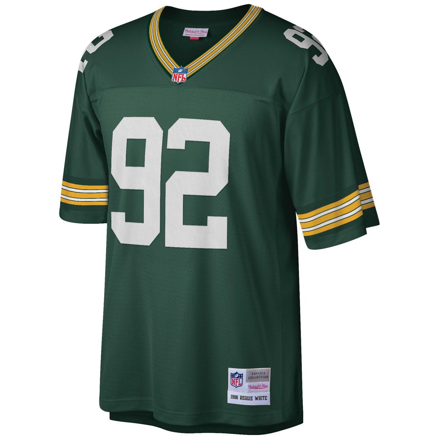 Men's Mitchell & Ness Reggie White Green Green Bay Packers Big & Tall 1996 Retired Player Replica Jersey