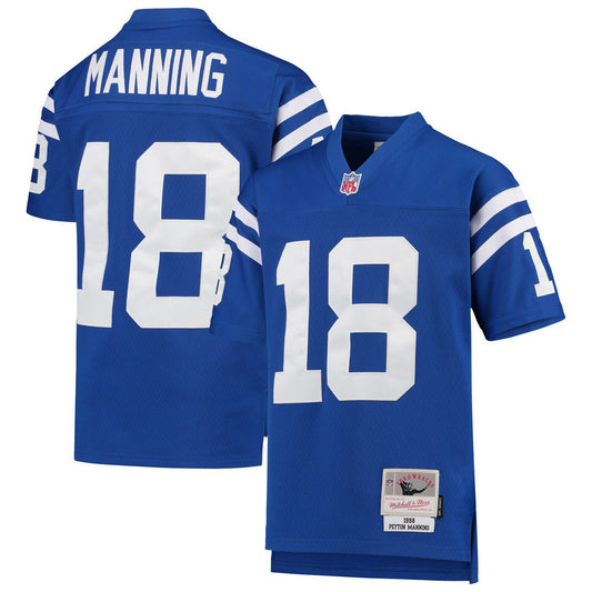 Youth Mitchell & Ness Peyton Manning Royal Indianapolis Colts 1998 Legacy Retired Player Jersey