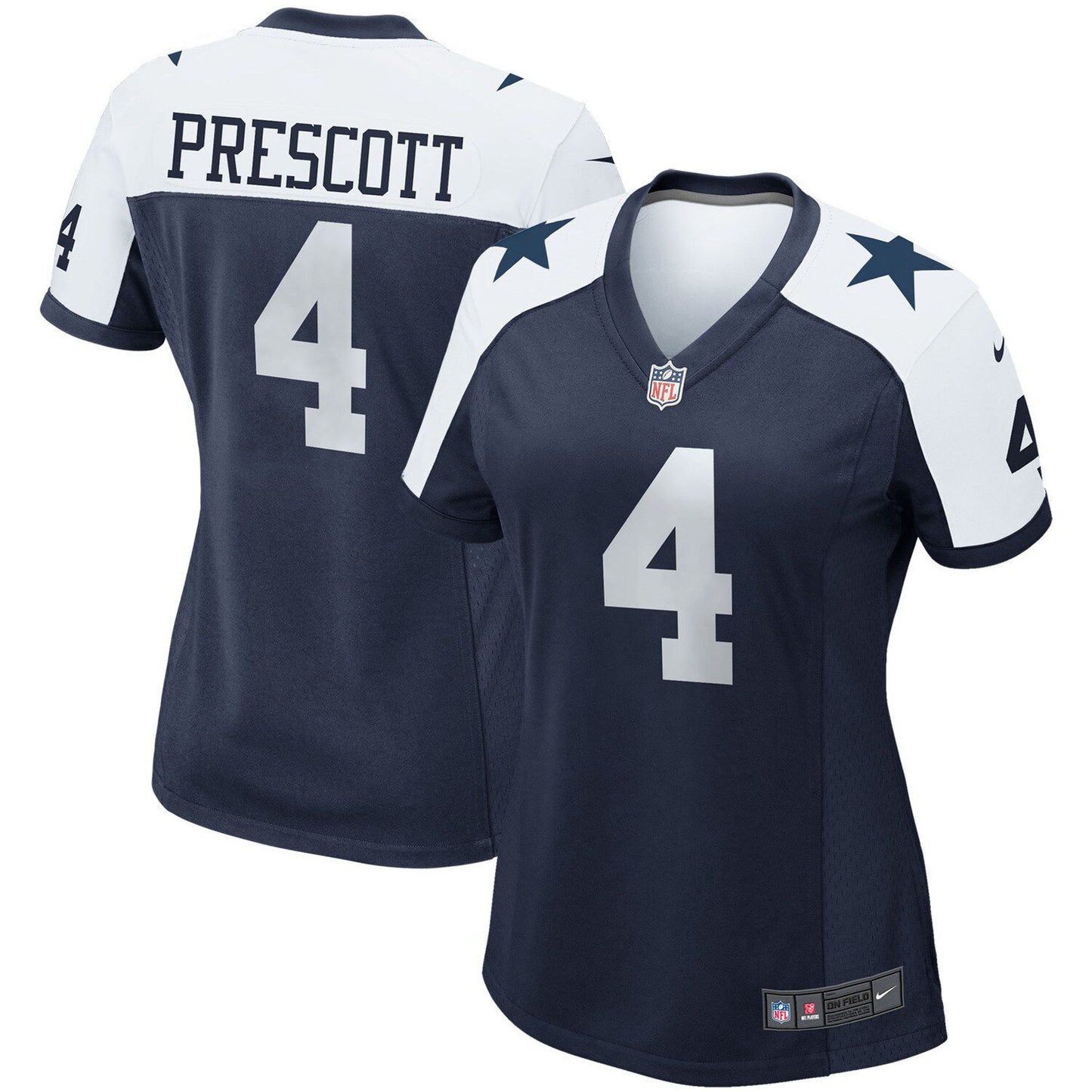 Women's Nike Dak Prescott Navy Dallas Cowboys Alternate Game Team Jersey