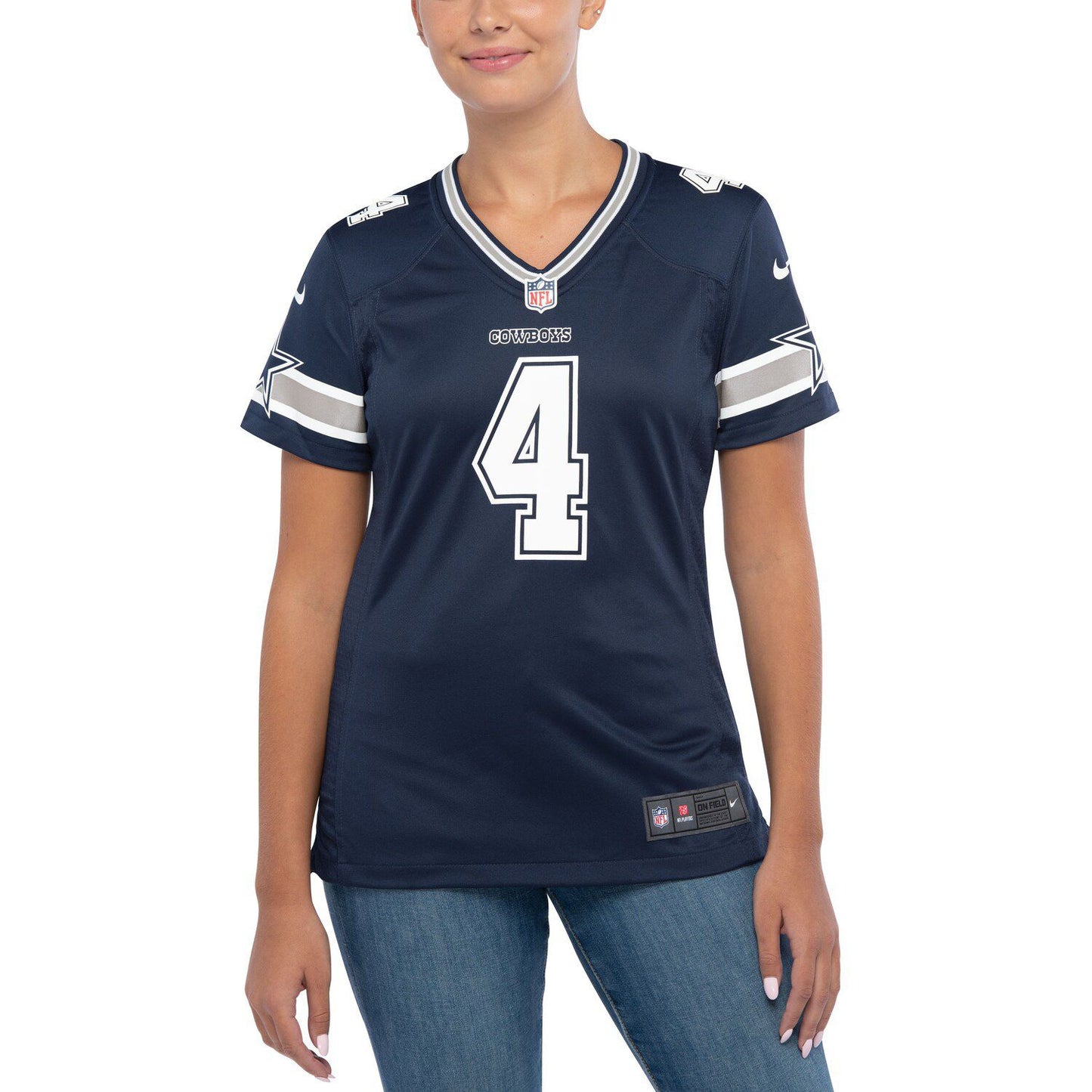 Women's Nike Dak Prescott Navy Dallas Cowboys Game Team Jersey