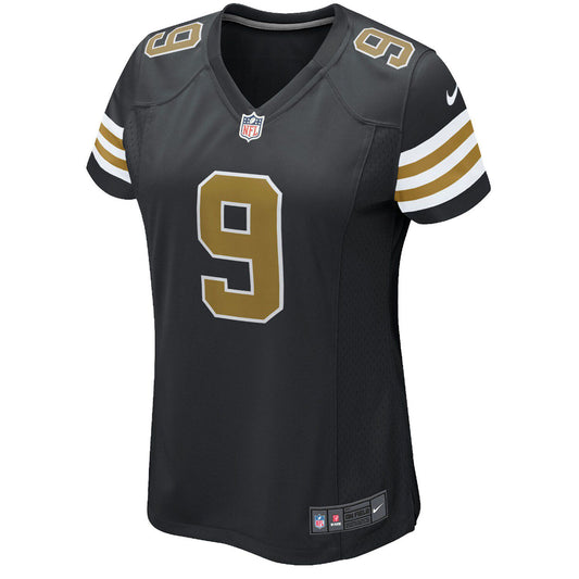 Women's Nike Drew Brees New Orleans Saints Black Alternate Game Jersey