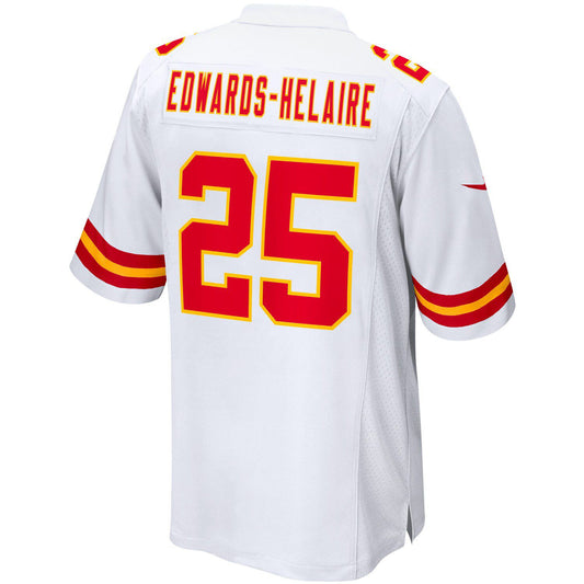 Men's Nike Clyde Edwards-Helaire White Kansas City Chiefs Game Jersey