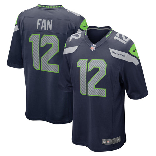 Men's Nike 12th Fan College Navy Seattle Seahawks Game Team Jersey