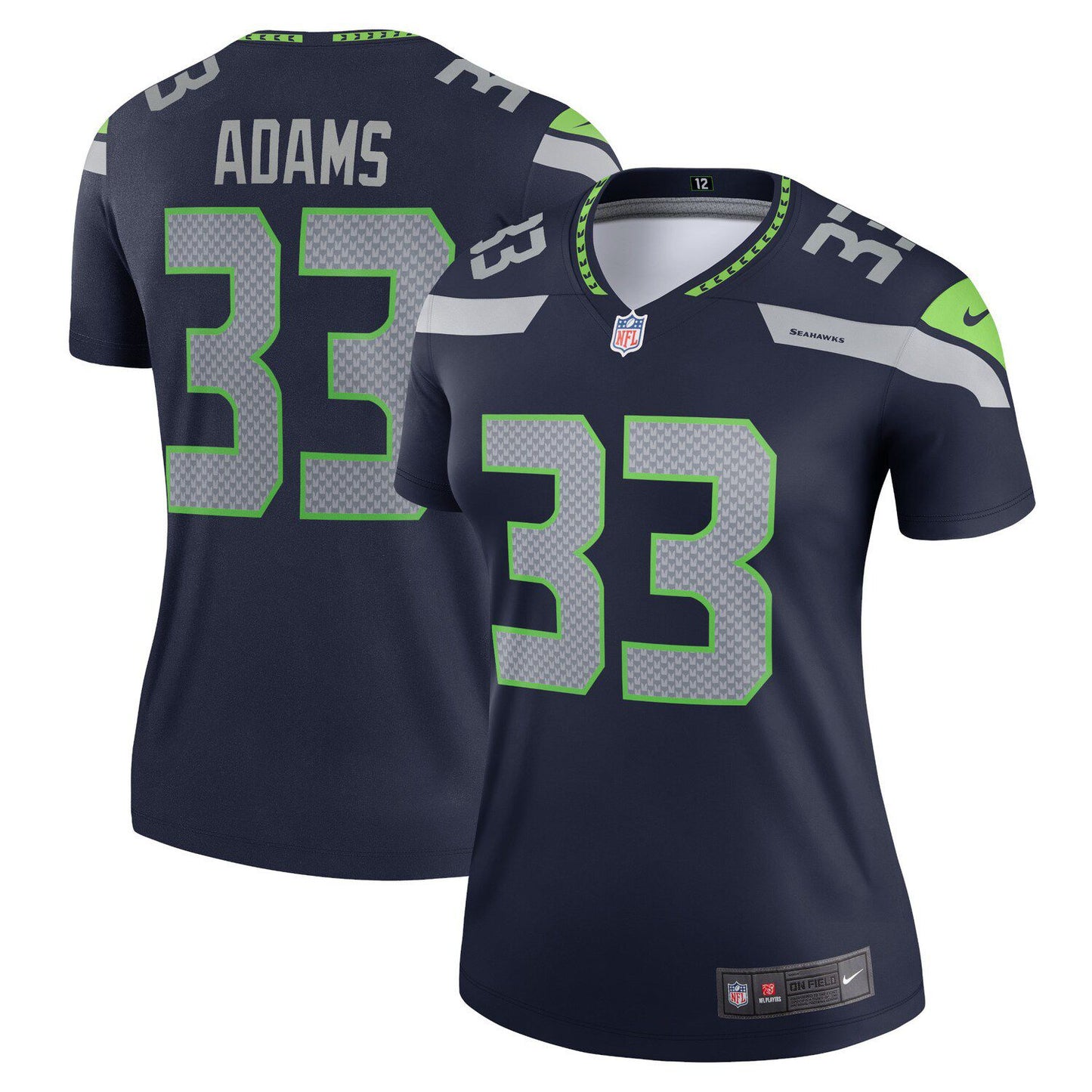 Women's Nike Jamal Adams College Navy Seattle Seahawks Legend Jersey