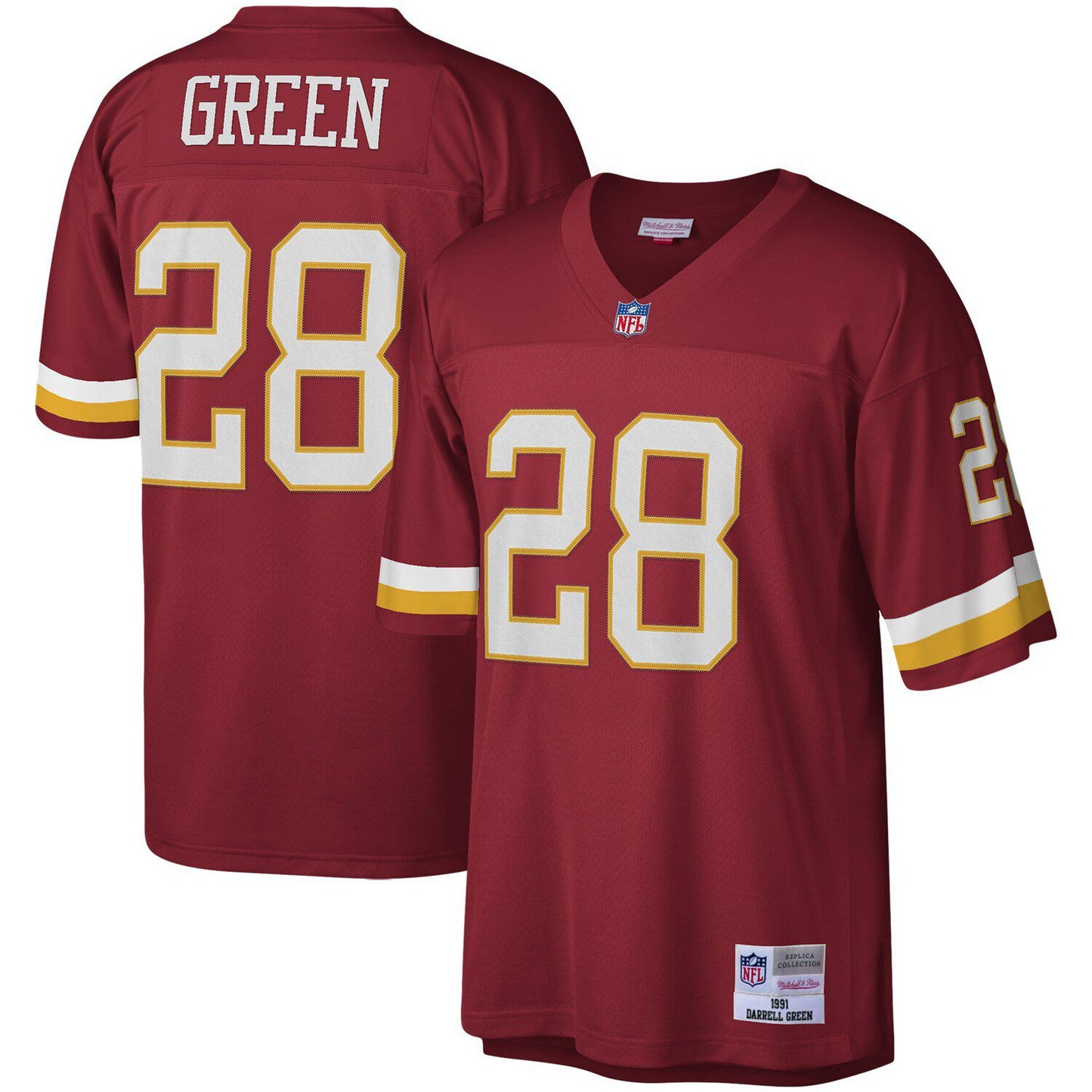 Men's Mitchell & Ness Darrell Green Burgundy Washington Football Team Legacy Replica Jersey