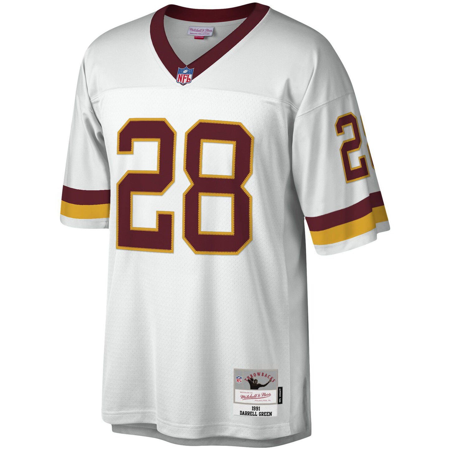 Men's Mitchell & Ness Darrell Green White Washington Football Team Legacy Replica Jersey