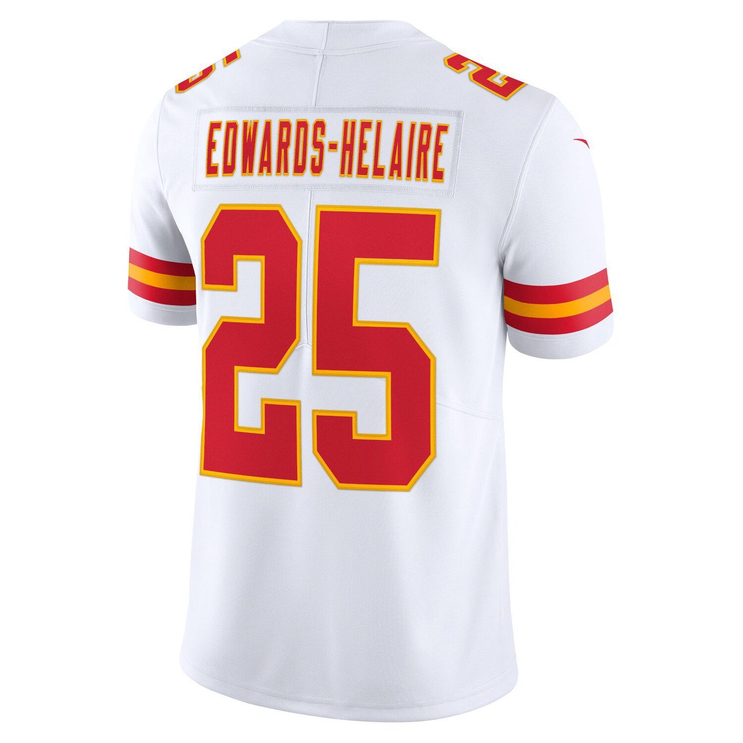 Men's Nike Clyde Edwards-Helaire White Kansas City Chiefs Vapor Limited Jersey