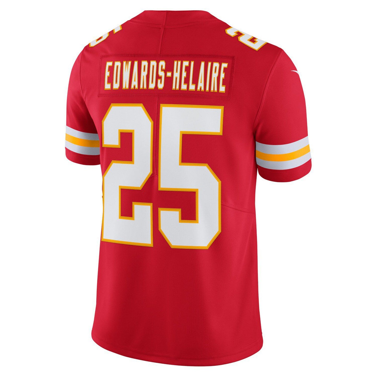 Men's Nike Clyde Edwards-Helaire Red Kansas City Chiefs Vapor Limited Jersey