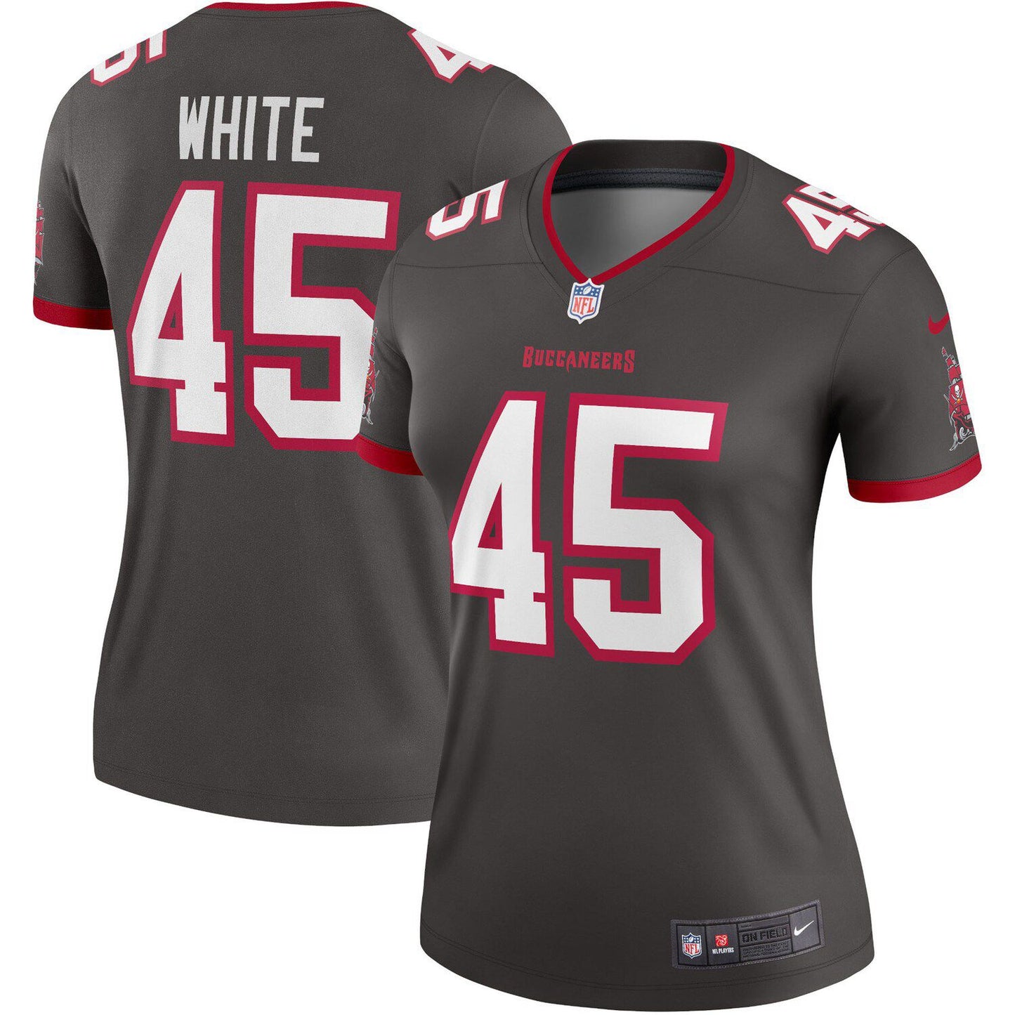 Women's Nike Devin White Pewter Tampa Bay Buccaneers Alternate Legend Jersey