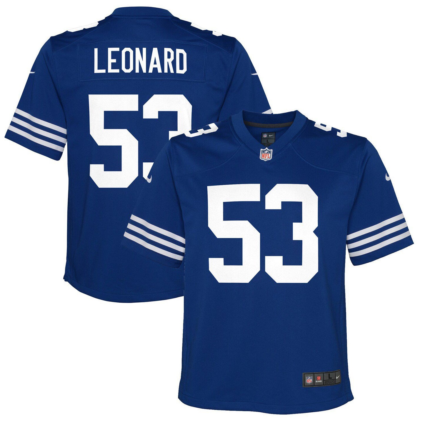 Youth Nike Darius Leonard Royal Indianapolis Colts Alternate Game Jersey