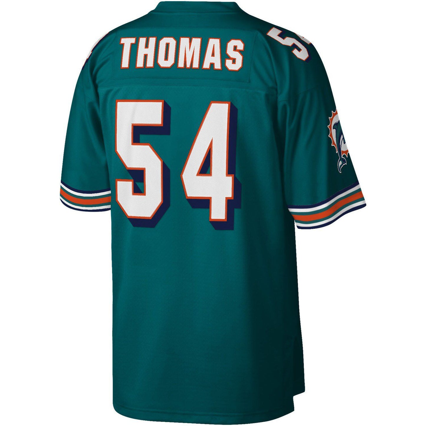 Men's Mitchell & Ness Zach Thomas Aqua Miami Dolphins Legacy Replica Jersey