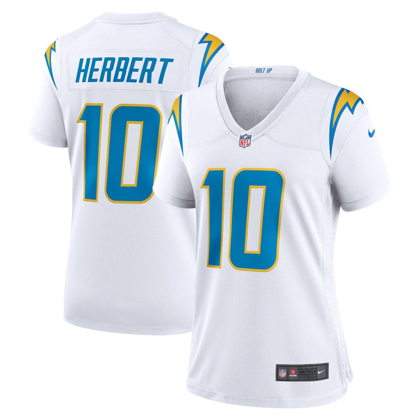 Women's Nike Justin Herbert White Los Angeles Chargers Game Jersey