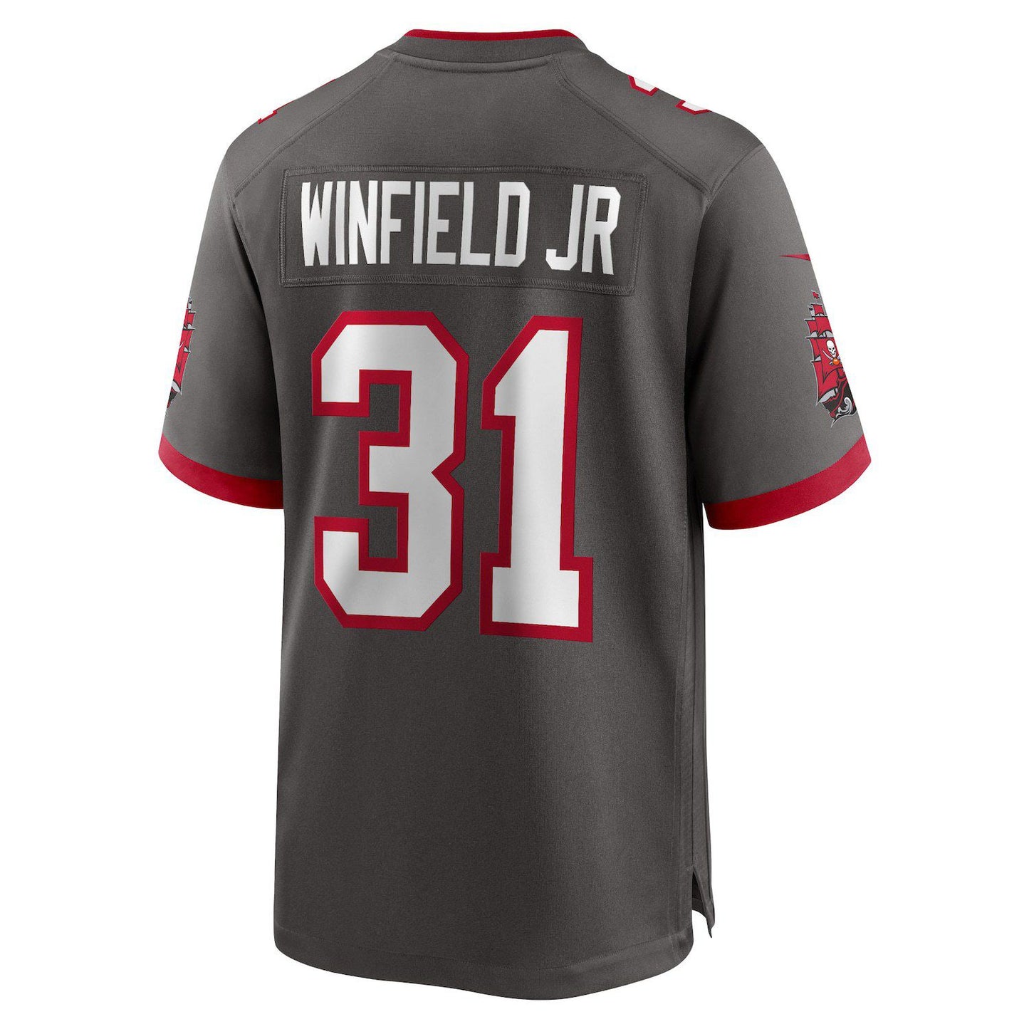 Men's Nike Antoine Winfield Jr. Pewter Tampa Bay Buccaneers Game Jersey