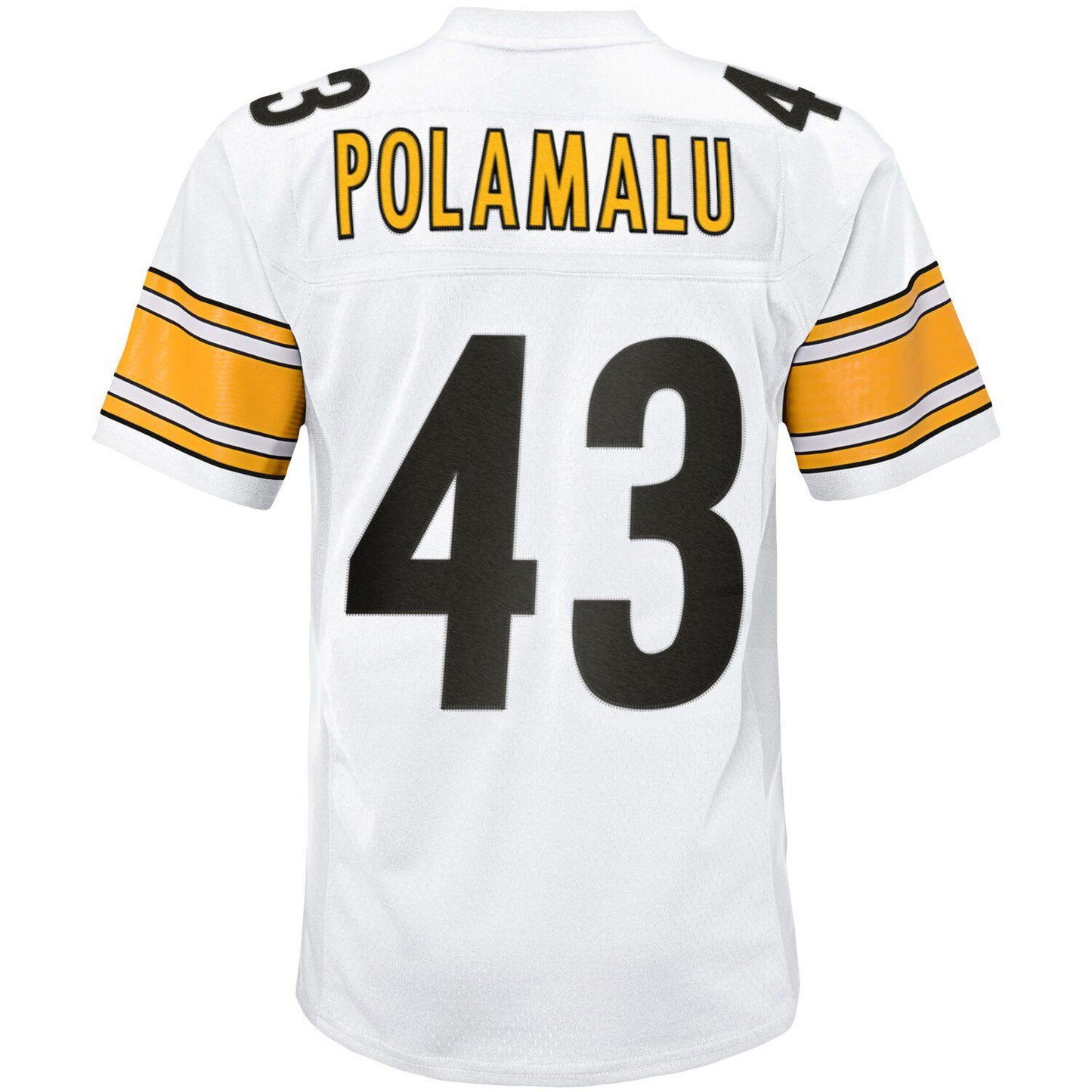 Youth Mitchell & Ness Troy Polamalu White Pittsburgh Steelers 2005 Retired Player Legacy Jersey