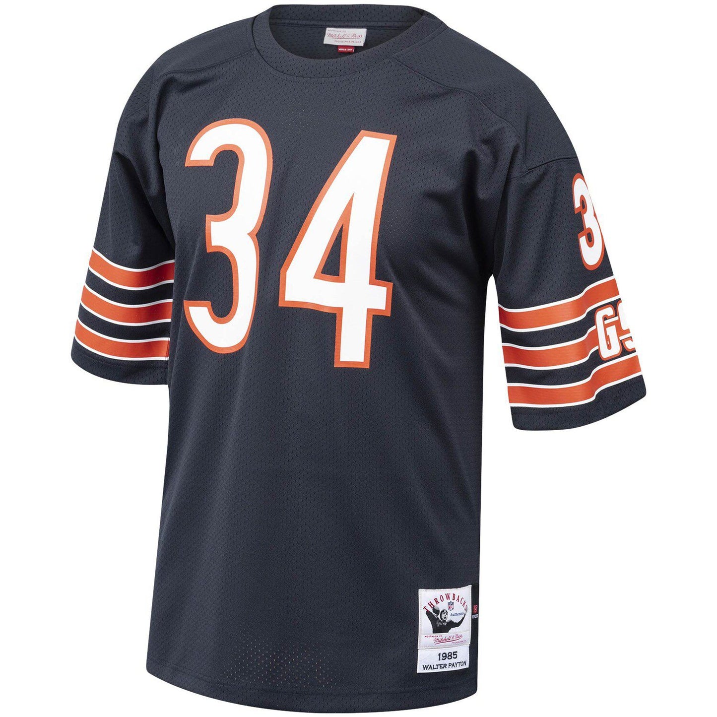 Men's Mitchell & Ness Walter Payton Navy Chicago Bears 1985 Authentic Throwback Retired Player Jersey