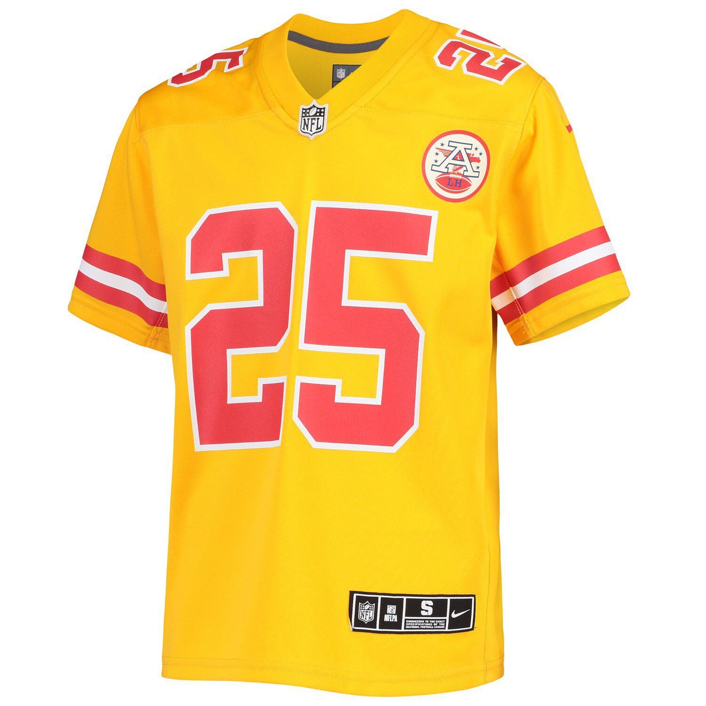 Youth Nike Clyde Edwards-Helaire Gold Kansas City Chiefs Inverted Team Game Jersey