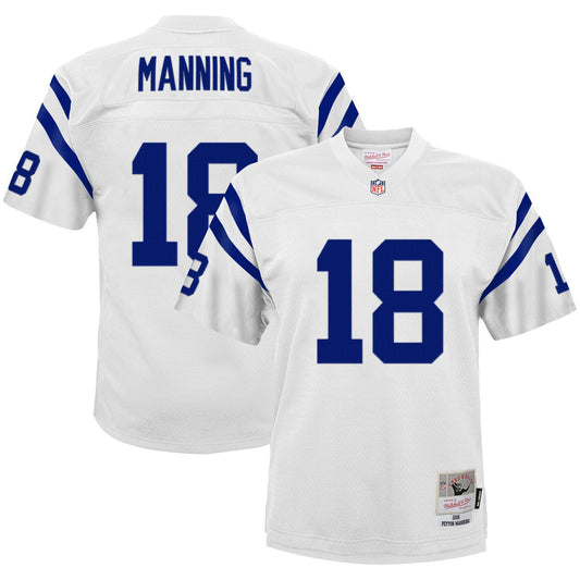 Youth Mitchell & Ness Peyton Manning White Indianapolis Colts 2006 Retired Player Legacy Jersey