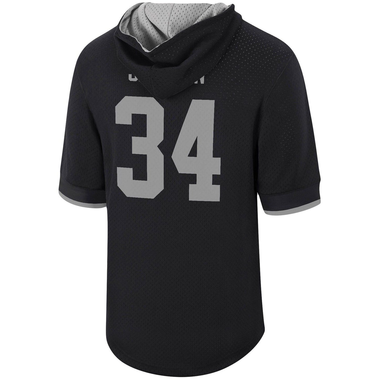 Men's Mitchell & Ness Bo Jackson Black Los Angeles Raiders Retired Player Mesh Name & Number Hoodie T-Shirt