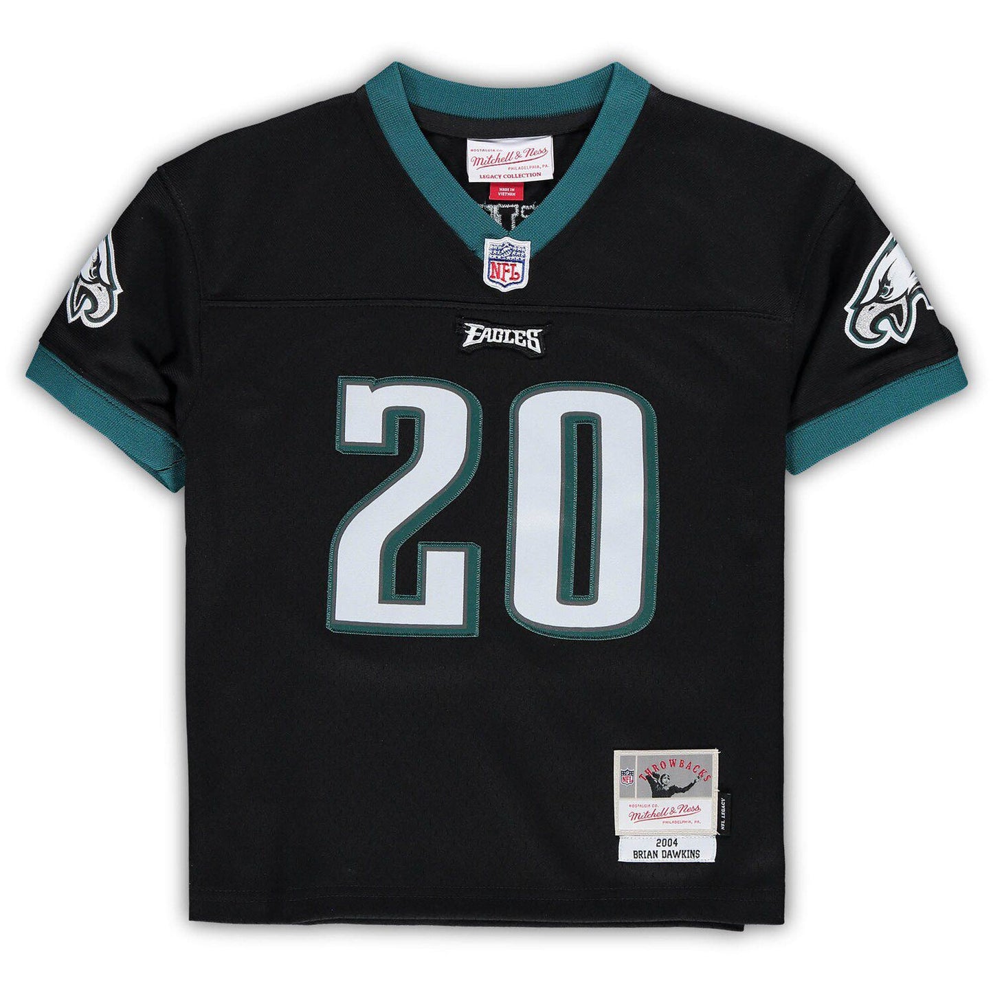 Infant Mitchell & Ness Brian Dawkins Black Philadelphia Eagles 2004 Retired Legacy Jersey