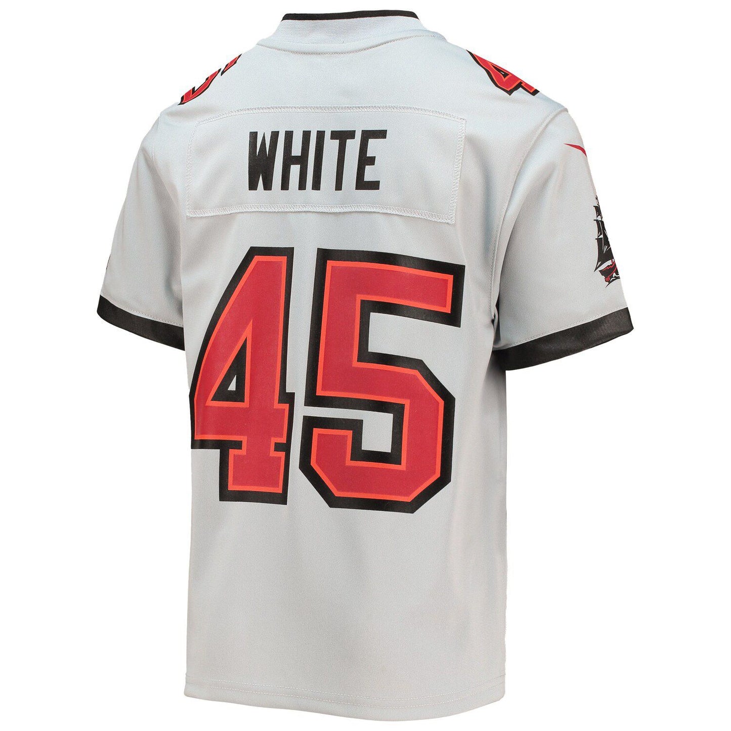 Youth Nike Devin White Gray Tampa Bay Buccaneers Inverted Team Game Jersey