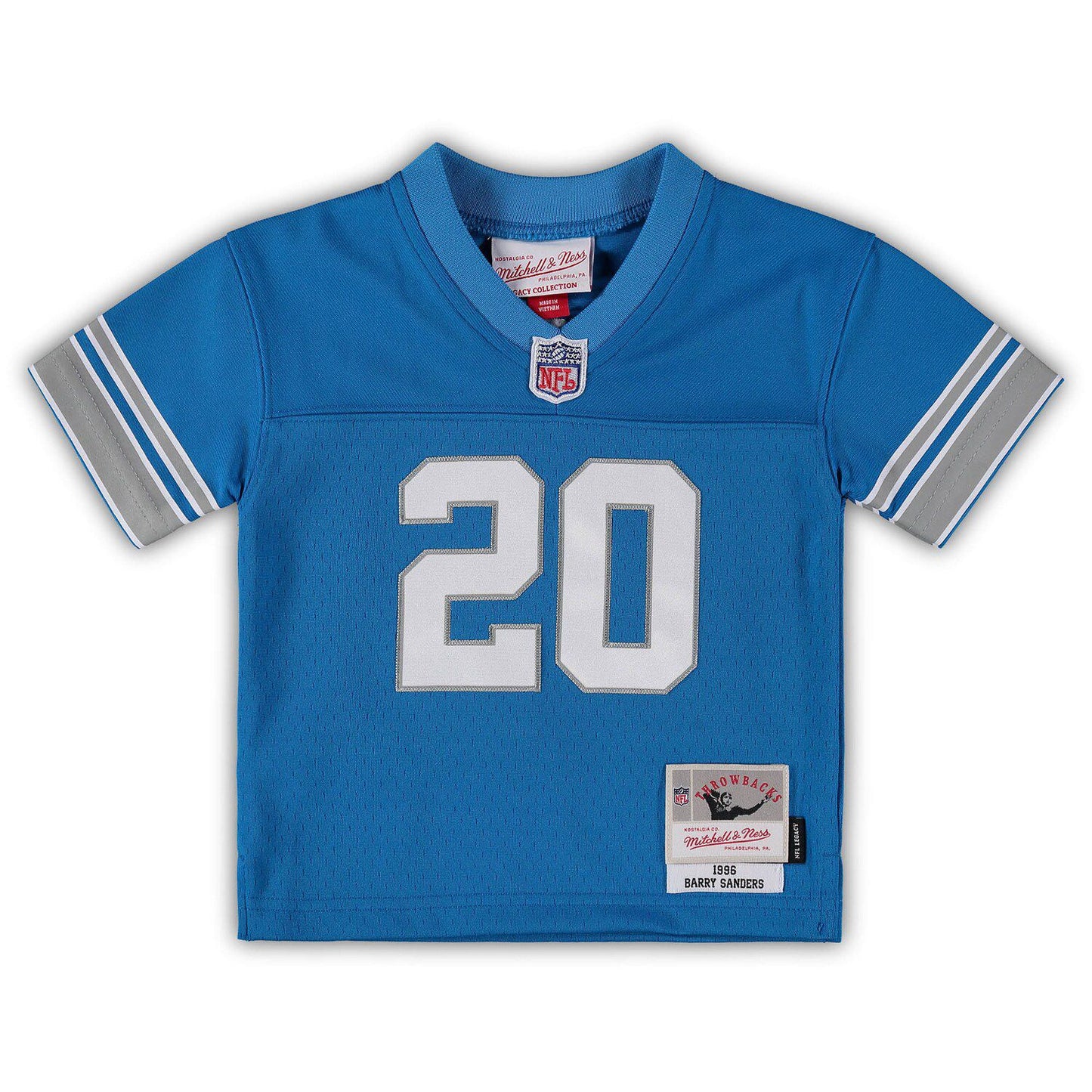 Infant Mitchell & Ness Barry Sanders Blue Detroit Lions 1996 Retired Legacy Jersey