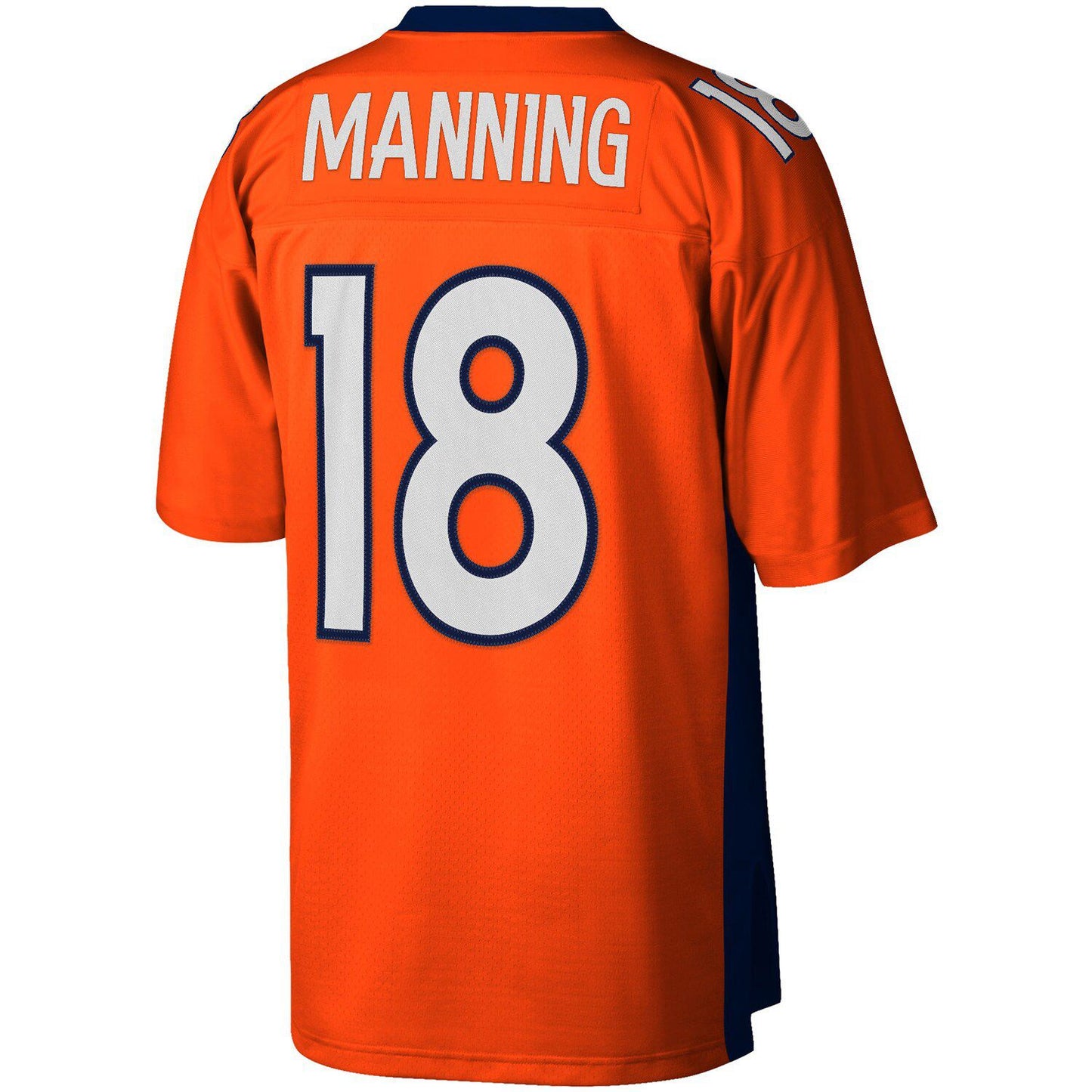 Men's Mitchell & Ness Peyton Manning Orange Denver Broncos Big & Tall 2015 Retired Player Replica Jersey