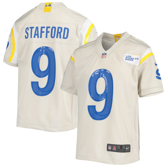 Youth Nike Matthew Stafford Bone Los Angeles Rams Game Jersey