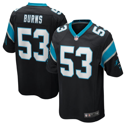 Men's Nike Brian Burns Black Carolina Panthers Game Jersey