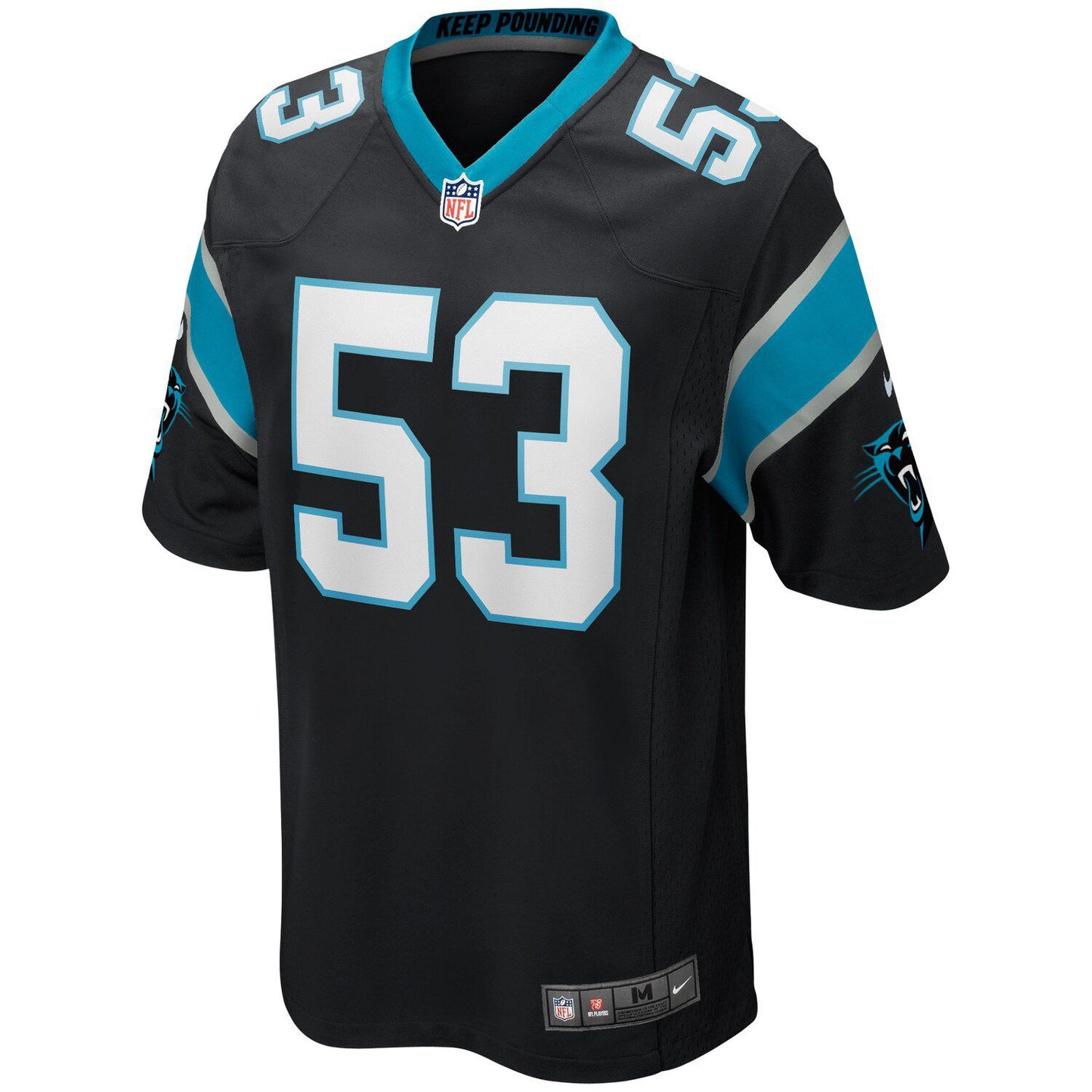 Men's Nike Brian Burns Black Carolina Panthers Game Jersey