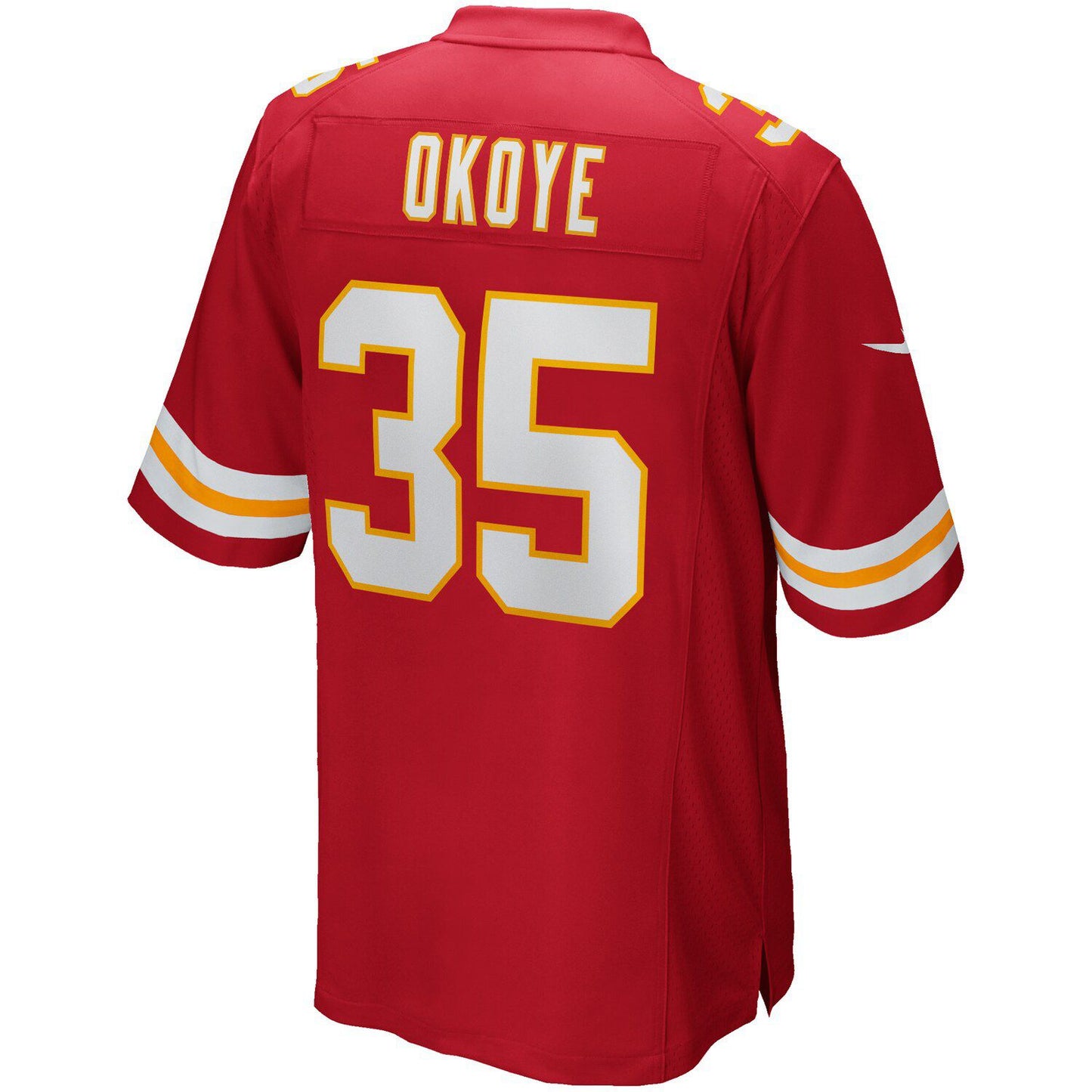 Men's Nike Christian Okoye Red Kansas City Chiefs Game Retired Player Jersey