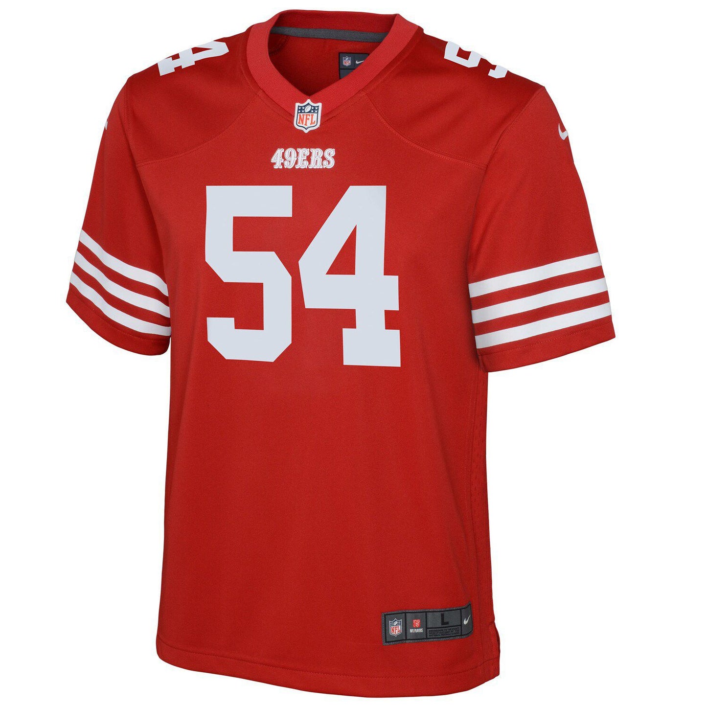 Youth Nike Fred Warner Scarlet San Francisco 49ers Game Jersey