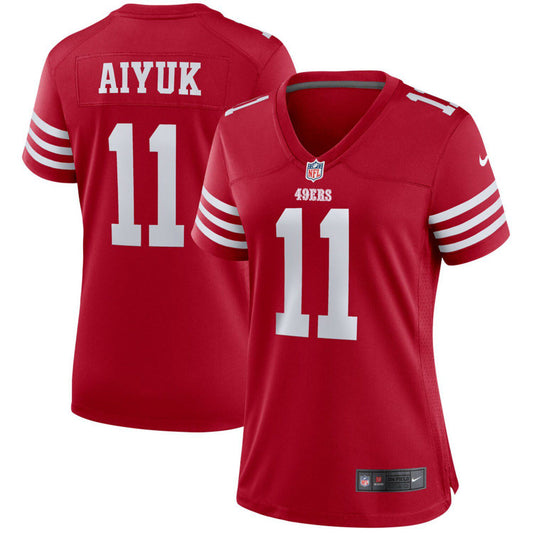 Women's Nike Brandon Aiyuk Scarlet San Francisco 49ers Player Game Jersey