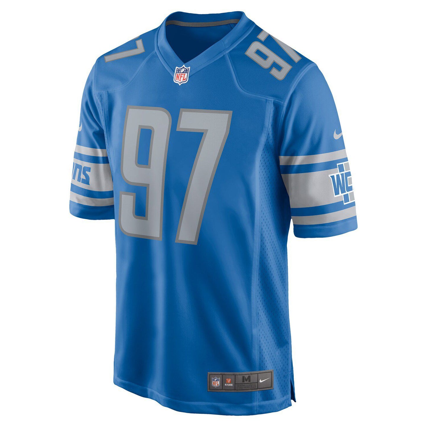 Men's Nike Aidan Hutchinson Blue Detroit Lions 2022 NFL Draft First Round Pick Game Jersey