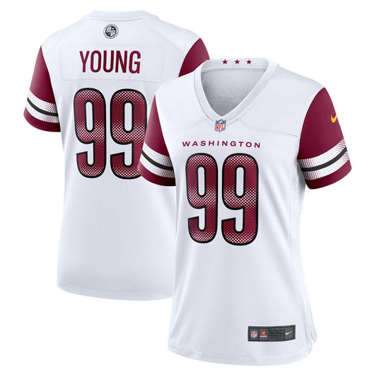 Women's Nike Chase Young White Washington Commanders Player Jersey