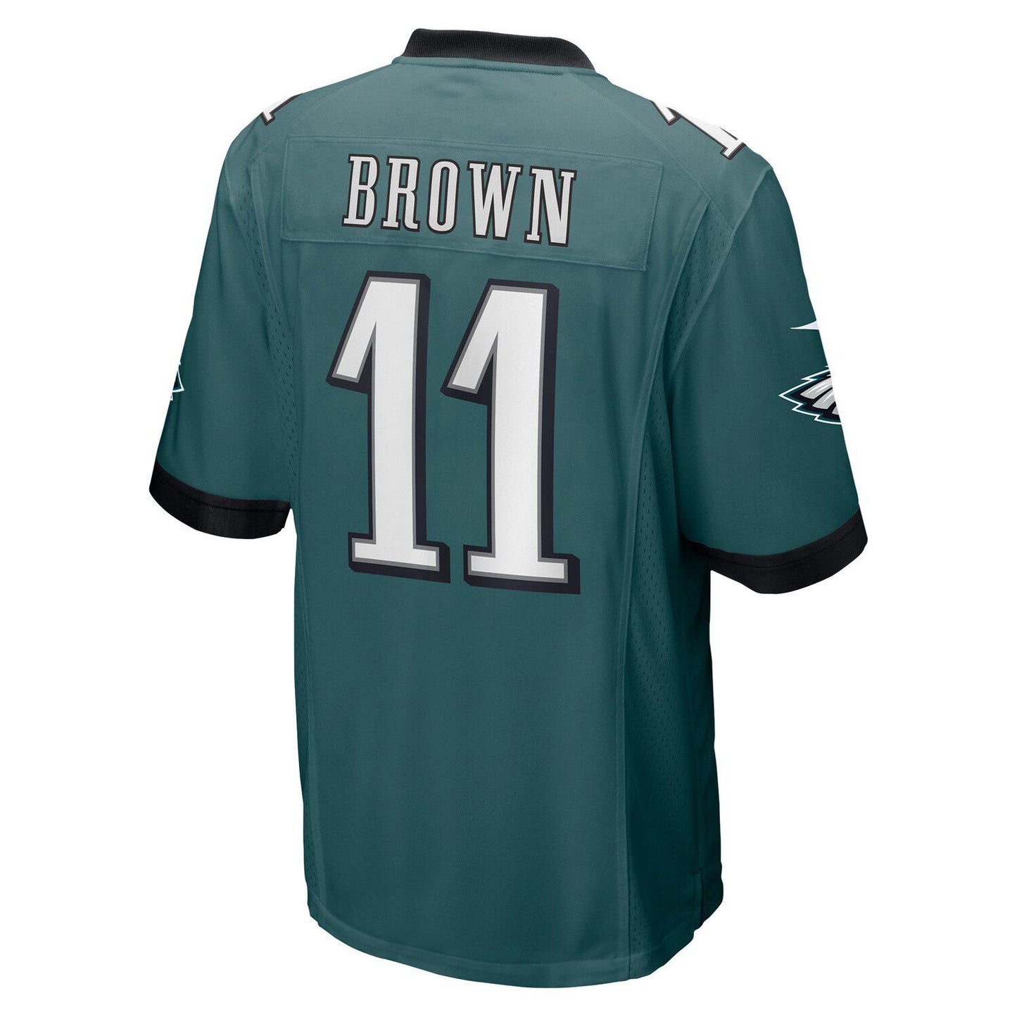 Men's Nike A.J. Brown Midnight Green Philadelphia Eagles Player Game Jersey