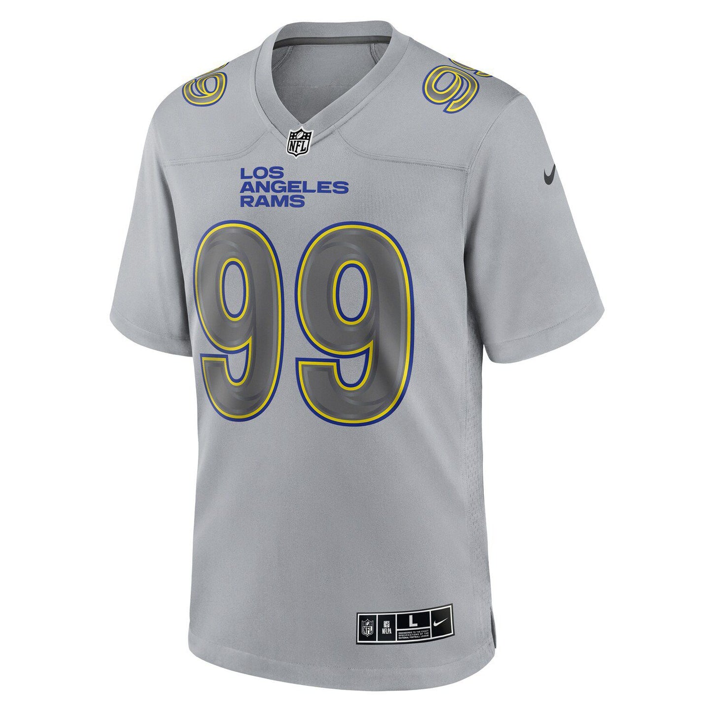 Men's Nike Aaron Donald Gray Los Angeles Rams Atmosphere Fashion Game Jersey