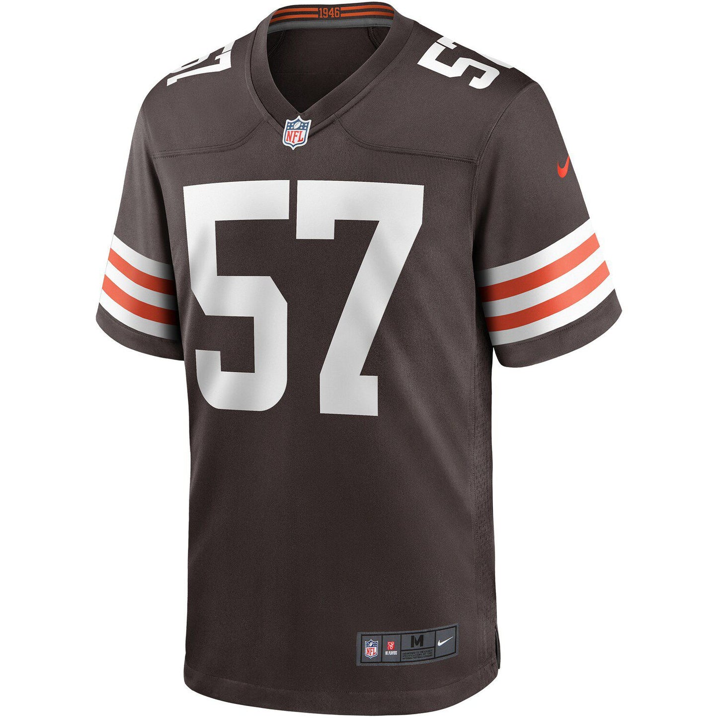 Men's Nike Clay Matthews Brown Cleveland Browns Game Retired Player Jersey